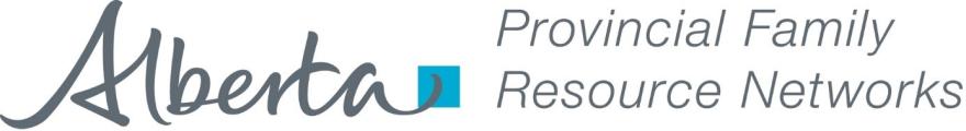 Banner for Alberta Provincial Family Resource Network.