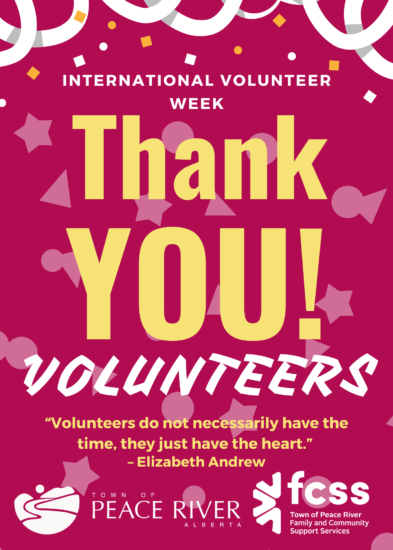 thank you volunteers