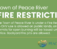 Fire Restriction in Effect for Peace River