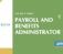 Job Posting: Payroll and Benefits Administrator